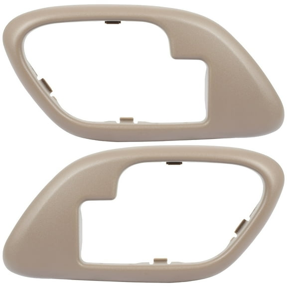 cciyu Interior Door Handle Interior Front Side Beige 1999-2000 For Cadillac For Escalade,1995-1998 For Chevrolet For C1500,1995-1999 For GMC For K1500 15708084, 15708083 2pcs