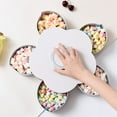 thumbnail image 3 of Langgg Flower Pattern Rotating Candy Box Wedding Favor Box Divided Dried Fruit Plate Snacks Sunflower Seed Container, 3 of 8