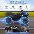thumbnail image 5 of TLSUNNY Kids 6V Ride-On Electric ATV, with LED Headlights, Music, 1.86mph Safe Speed & Treaded Tires, for Indoor/Outdoor, 5 of 9