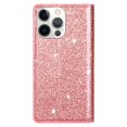 thumbnail image 4 of SaniMore Magnetic Flip Wallet Case for iPhone 14 Pro Max 6.7", PU Leather Ultra-Thin Glitter Cover Buil-in Card Slot & Kickstand Shockproof Protective Shell for iPhone 14 Pro Max, Rosegold, 4 of 8