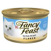 Purina Fancy Feast Tuna Feast Flaked Wet Cat Food, 3 oz Can