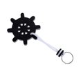 thumbnail image 4 of LOVIVER 70mm Stee Wheel Shaped Floating Key Key Float Kayak Canoe Boat Fishing Black, 4 of 8