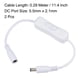 thumbnail image 2 of Cable DC Uxcell 5.5mm x 2.1mm 1 hembra a 1 macho con interruptor para cámara LED blanca 2 paquetes, 2 of 5