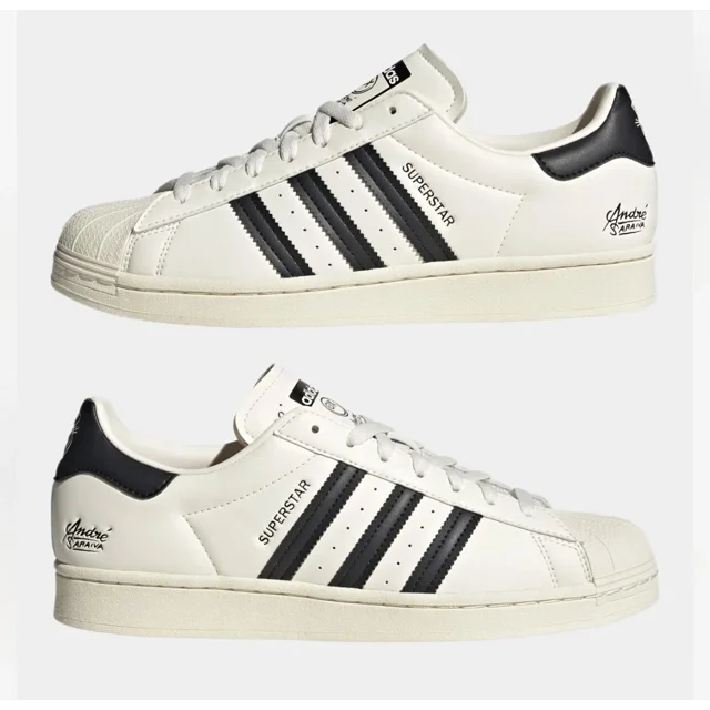Ad-id-as Superstar Andre Saraiba Men's Sports Running Sneakers Cream GZ2203 SIZE 8