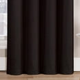 thumbnail image 3 of Neil Blackout Energy Saving Window Curtain Grommet Panels 52 in. W x 63 in. L, Set of 4 Panels - Black, 3 of 4