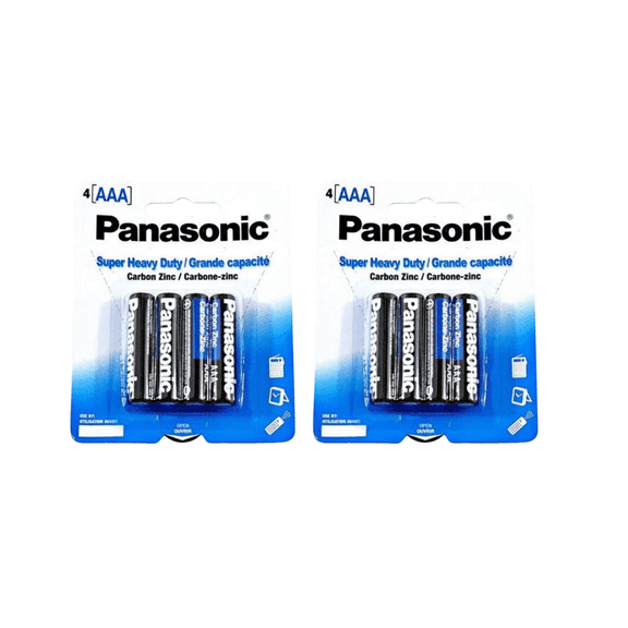 (2 Pack) Panasonic Super Heavy Duty UM-4NPA - Battery 4 x AAA