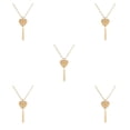 thumbnail image 2 of Collar de mujer Qarigey Estilo simple Hermosa joyería dorado Corazón Type2 NO2, 2 of 6