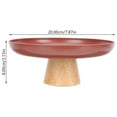thumbnail image 4 of Footed Cake Tray Wood Cake Holder Food Foretaste Plate Footed Display Plate, 4 of 9