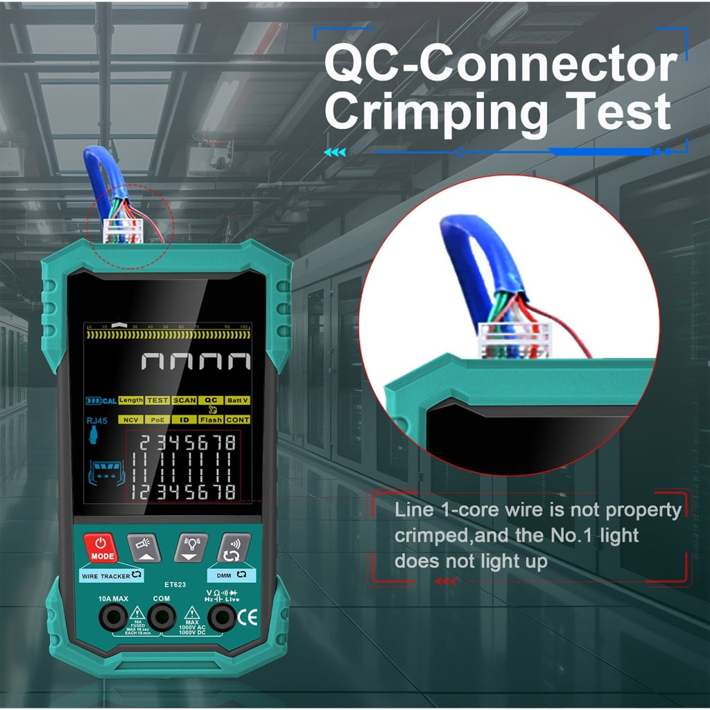 MOMOJIA Integrated Multifunctional Voltage Meter Networks Line Trackers Tester Tool For Professional Electricians And Engineers
