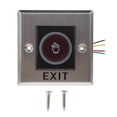 thumbnail image 1 of Interruptor de Salida de Acero Inoxidable Shamjiam Infrarrojo 12V DC 86x86mm, 1 of 9