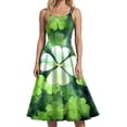 thumbnail image 5 of COMVALUE Women's St Patricks Day Print Dress Sleeveless Shamrock Dress in Irish Festivals Party 2026 (Light Green, XXL), 5 of 6