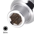 thumbnail image 4 of Unique Bargains 2 Pcs 1/2-Inch Drive par 8mm Socket Peu Profond avec Bande Rouge, Cr-V, 6 Points, Métrique, 4 of 4