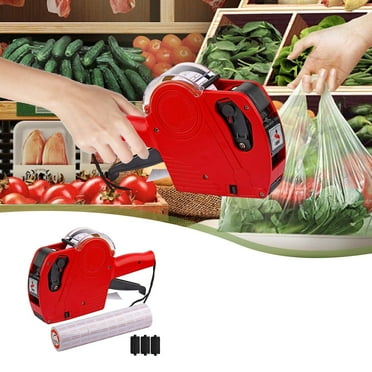 PPgejGEK Upgraded Version Of The Pricing Machine, Rows 8-Digit Price Tag Machine, Encoding Machine, Supermarket Pricing Machine 50% off Clear