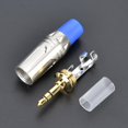 thumbnail image 3 of 5 uds 35mm conector de Cable de Metal adaptador de cabezal de soldadura conector estéreo DIY, 3 of 8