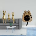 thumbnail image 2 of Figura decorativa familiar y reloj de pared silencioso para escritorio, mesa, armario, estantería, cocina, oficina, hogar., 2 of 8