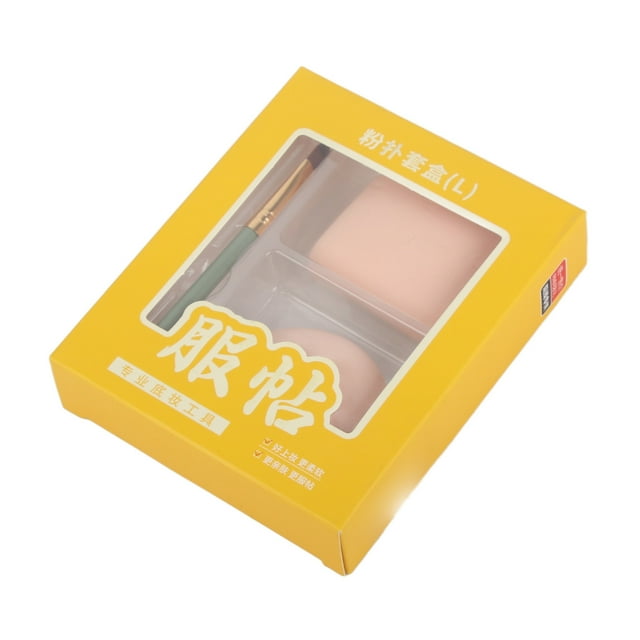 Soft Face Makeup Puff Wet Dry Powder Puff for Women, Great Powder Release, Multiple Applicable People, Portable Design, With Brush, Application Parts for Eye Area and