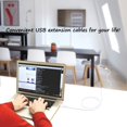 thumbnail image 5 of Costyle Cable de extensión USB blanco Cable de extensión USB 2.0 de 15 pies tipo A macho a hembra Cable extensor USB blanco para disco duro Cámara de seguridad Impresora Teclado USB Ratón, 5 of 5