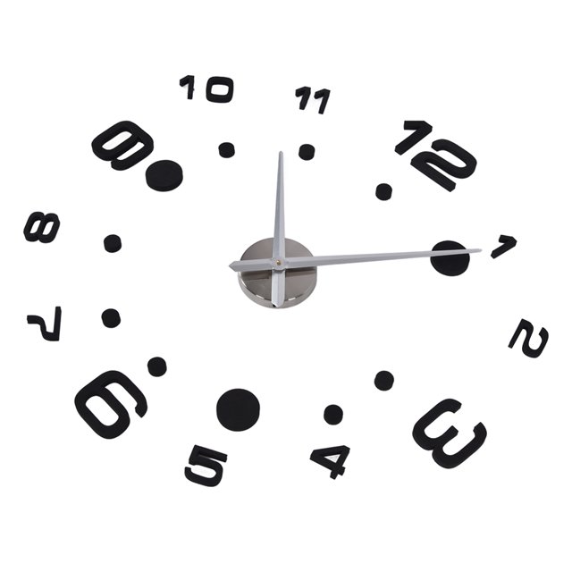 Reloj de pared digital de bricolaje, kit de reloj de pared digital DDIY de pared digital de bricolaje 3D Kit de reloj de bricolaje creado magistralmente
