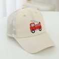 thumbnail image 2 of TAIAOJING Toddler Boys Hat Children Baseball Cap Summer Cartoon Prints Caps Car Girls Trucker Kids Sun Kids Hat Breathable 2-8Y, 2 of 4