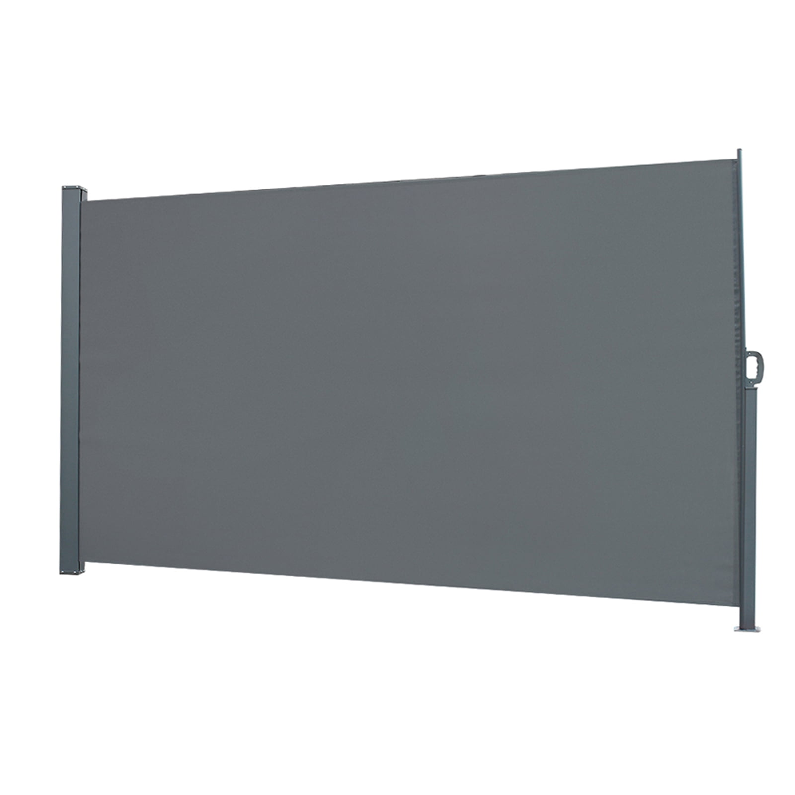 Kepooman 1.6 x 3m Outdoor Patio Side Awning, Garden Privacy Divider Folding Side Awning Waterproof Sun Shade Screen Divider - Dark Gray Kepooman 1.6 x 3m Outdoor Patio Side Awning, Garden Privacy Divider Folding Side Awning Waterproof Sun Shade Screen Divider - Dark Gray