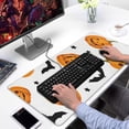 thumbnail image 2 of Long Mouse Pads for Desk,Halloween Pumpkins Bats and Stars Desk Mats on Top Of Desks, Desk Mouse Pad Extra Large with 3mm Non-Slip Base and Stitched Edge for Gaming,Office,Work,Home 31.5x15.7in, 2 of 5