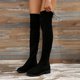 thumbnail image 4 of Amzcrzy Zapatos de mujer,Zapatos de mujer,Zapatillas de mujer, Botines largos de tubo largo con punta redonda, cremallera y tacón descubierto para mujer Sandalias Mujer Zapatillas De Casa, 4 of 7