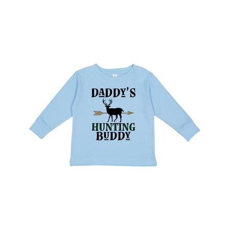 

Inktastic Daddy Hunting Buddy Bow Hunter Gift Toddler Boy Girl Long Sleeve T-Shirt