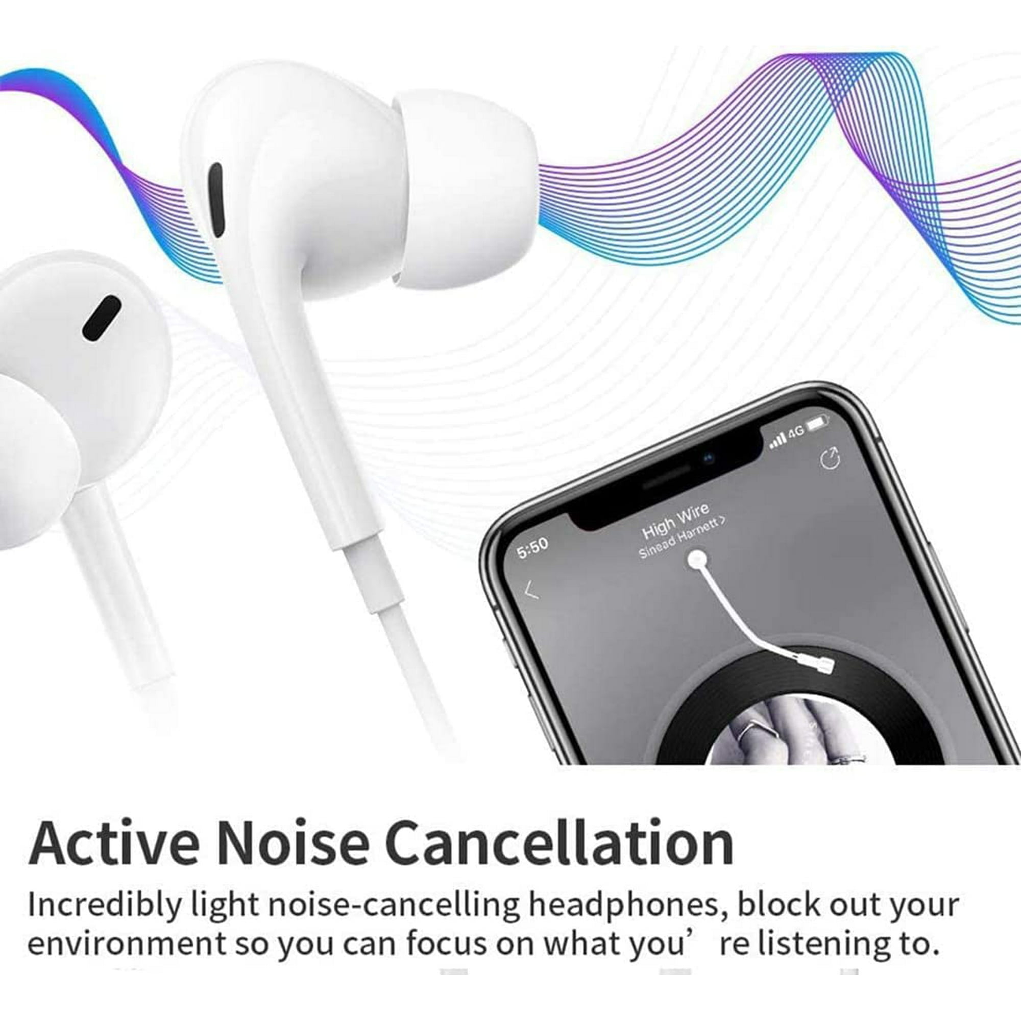 Noise cancelling earbuds iphone hotsell