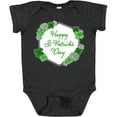 thumbnail image 3 of Inktastic Happy St. Patrick's Day Clovers Boys or Girls Baby Bodysuit, 3 of 5