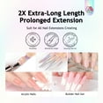 thumbnail image 3 of SAVILAND Long Sticky Nail Forms: Ultra-Long Length Reusable Nail Extension Form Pink Self-adhesive & Sturdy-Paper Acrylic Nail Forms for Builder Nail Gel Acrylic Nails Nail Tech, 3 of 7