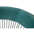 thumbnail image 5 of Modrest Lauren Teal Velvet and Brushed Silver Dining Chair, 5 of 5
