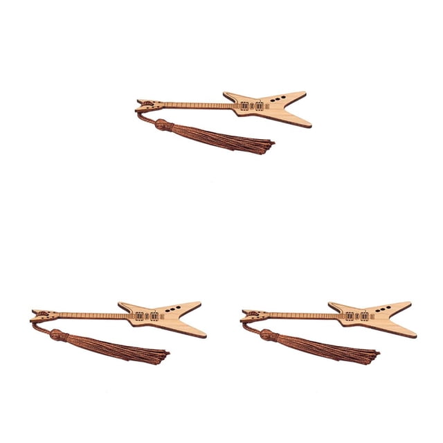 Eigraketly Small Bookmark Chic Bag Decor Bass Style Simple Supply Fixers Pendent Page Marker Shape Keyring Guitar Stationery Pattern Type1 NO1 Eigraketly CBP470955