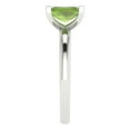 thumbnail image 3 of Clara Pucci 14K White Gold 1ct Peridot Solitaire Ring for Women, 3 of 8
