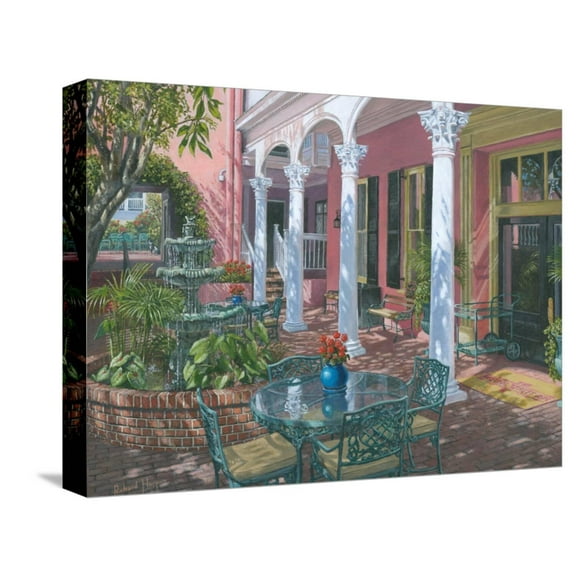Art.com Meeting Street Inn Charleston Stretched Canvas Print Wall Art by Richard Harpum, 16" x 12"