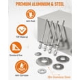 thumbnail image 4 of INCLY 1000PCS Aluminum Pop Rivets Assortment Kit, 14 Sizes Pop Rivets (3/32" 1/8" 5/32" 3/16" 1/4") with 5 Size 304 Stainless Steel Backup, 4 of 7
