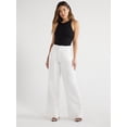 thumbnail image 2 of Sofia Jeans Women's Lightweight Luxe Mid Rise Wide Leg Trousers, 32" Inseam, Sizes 0-20, 2 of 6