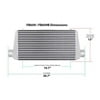 Frostbite 23.5 x 12 x 3 in. Universal Air to Air Intercooler Core - Polished
