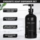 thumbnail image 3 of Dispensador de jabón RYTOXILO de vidrio negro con bomba de acero inoxidable, 3 of 8