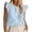 Light Blue, variant on Blouses for Women Dressy Casual Lace Ruffle Cap Sleeve Tops Summer Eyelet Floral Embroidered Cute Boho Shirts