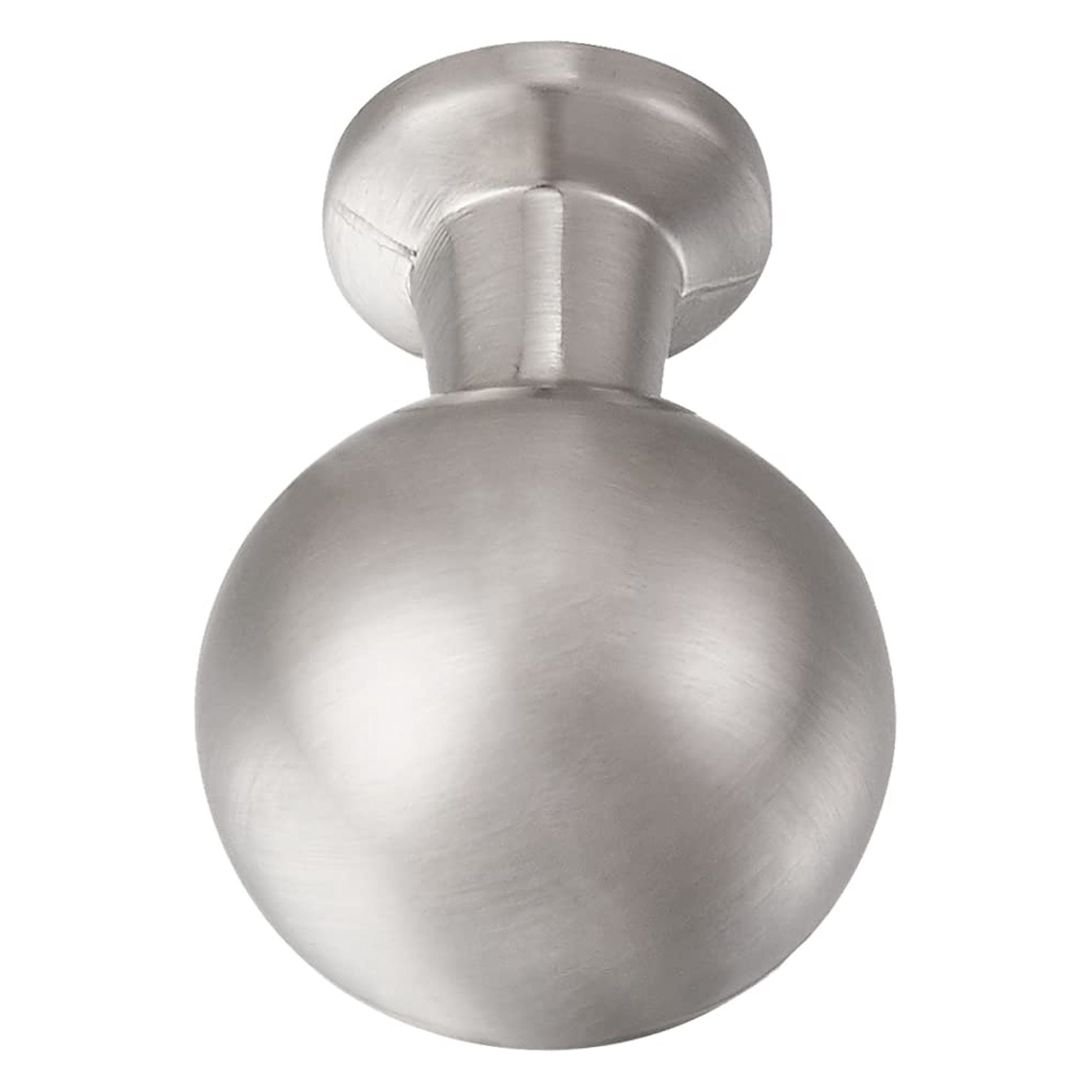 Utopia Alley 10pcs Lyon Cabinet Ring Pull Knob - Decorative Cabinet Drop Pull Knobs for Cabinets and Drawers - Vintage Cabinet Hardware with Hand Finished Brushed Nickel - Pull Knobs 0.87"