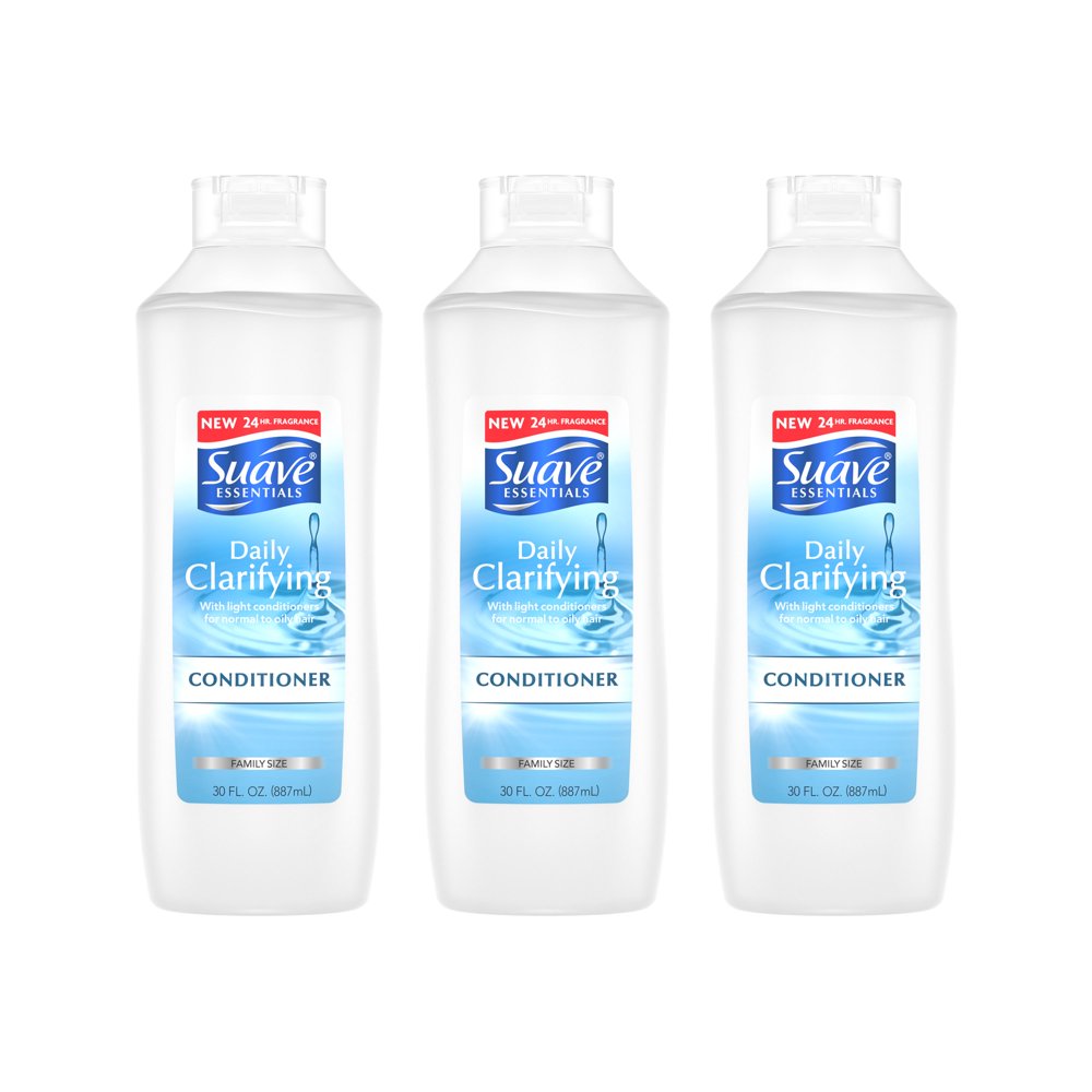 Suave Essentials Conditioner Daily Clarifying 30 oz, 3 count Walmart
