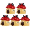 thumbnail image 5 of CIMAXIC Maisons de Champignons 5 Pcs Maisons de Champignons Miniatures en Résine Exquise Jouets de Champignons de Dessin Animé,0,79"X0,98"X0,98 Pouces, 5 of 5