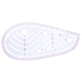 thumbnail image 4 of Bewildely Regla de costura DIY de plástico, 4 Uds., plantilla de medición de curva francesa, herramienta artesanal de pintura de dibujo a Type2 NO2, 4 of 6