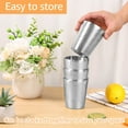 thumbnail image 4 of Ikoopy 8Pcs 304 Stainless Steel Cup 450ml Stackable Double Wall Metal Cup Vacuum Insulated Water Tumbler Metal Coffee Mug Travel Cup Beverage Cup Dishwasher Safe for Coffee Tea Milk, 4 of 13