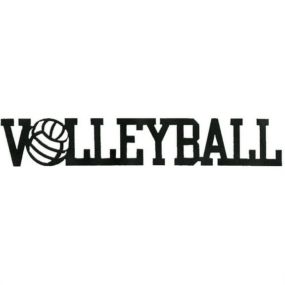 Volleyball Word - Metal Wall Art