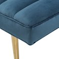 thumbnail image 5 of M75 Bench In Velvet With Gold Legs, 5 of 6