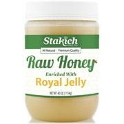 Stakich Royal Jelly Enriched Raw Honey, 2.5 Lb