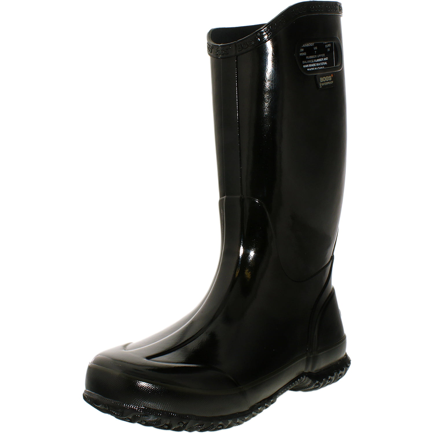 Bogs Women's Classic Rainboot Black Mid-Calf Rubber Rain Boot - 7M ...