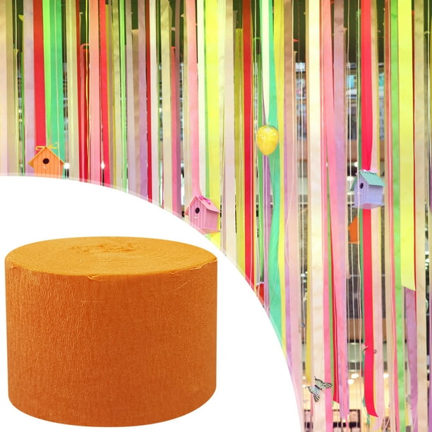 Rollo de papel crepé brillante de 81 pulgadas (1 unidad), ideal para manualidades impresionantes, decoración de fiestas y mucho más.