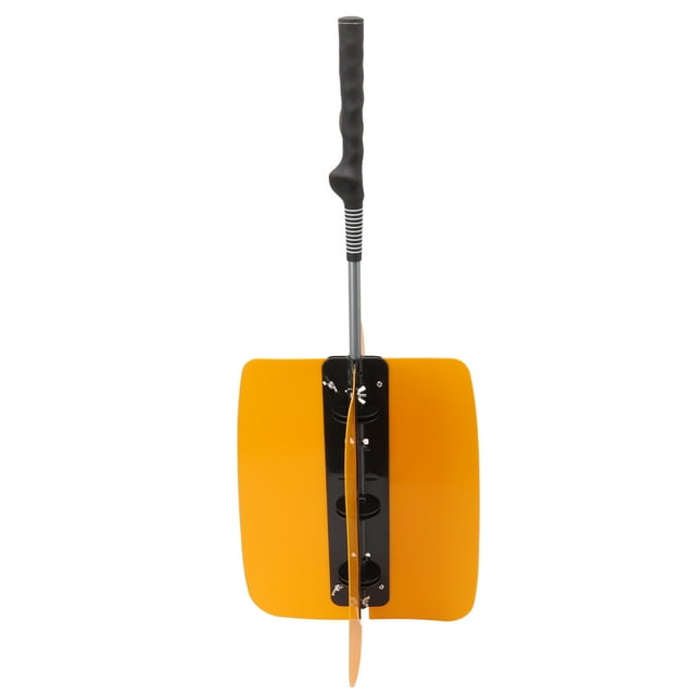 Swing Training Aid Fan, V Shaped PE Fan Blades Strength Exercised Hollow Card Slot Body Rubber Grip Power Resistance Trainer Non Slip For Practice White,Orange